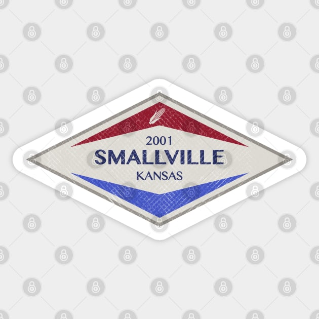 Smallville Kansas Tourism (Distressed) Sticker by NeuLivery